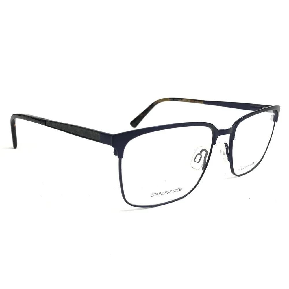 Joseph Abboud Eyeglasses Frame JA4096 414 NAVY Blue Rectangle Full Rim 56-17-145